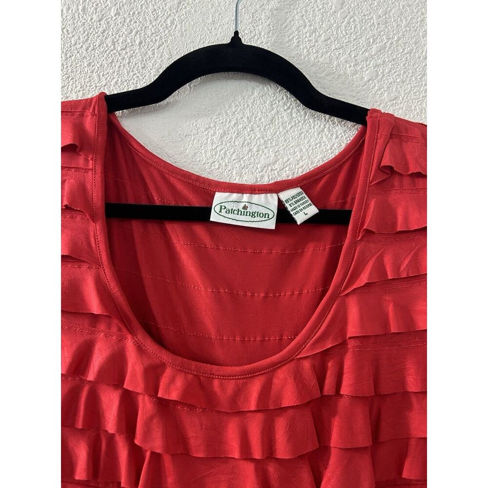 Patchington Womans Size Large Midi Tiered Ruffle … - image 3